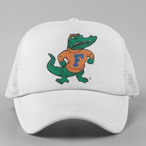 NEW Florida Gators Retro Foam Trucker Mesh Snapback Hat WHITE